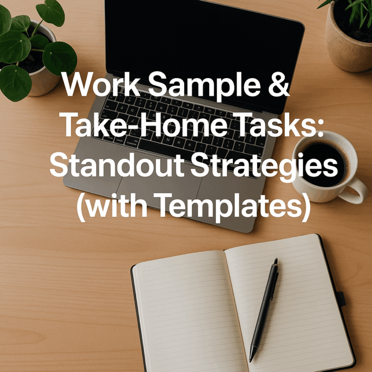 Work Sample & Take-Home Tasks: Standout Strategies (with Templates)